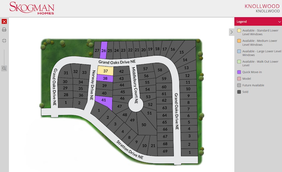 Site Plan for Knollwood
