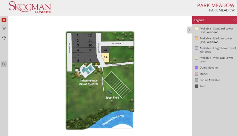 Site Plan for Park Meadows