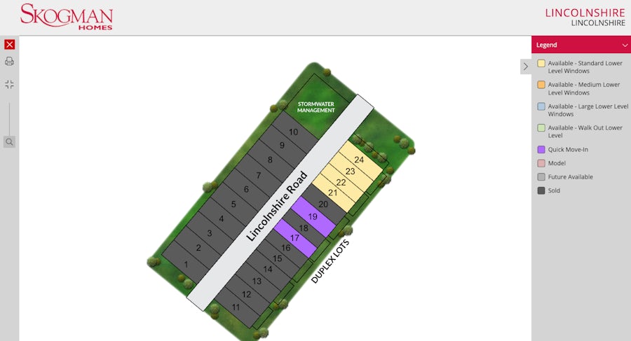 Site Plan for Lincolnshire