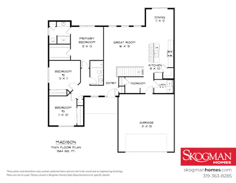 Madison Floorplan 1