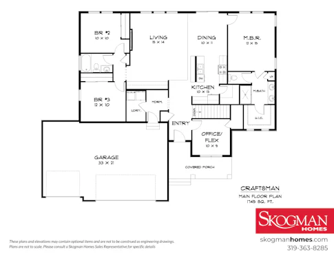Craftsman Floorplan 1